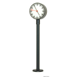 Viessmann 1480 Beleuchtete Bahnsteiguhr, LED weiß,...