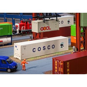 Faller 180851 40 Hi-Cube Kühlcontainer COSCO, H0