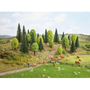 Noch 26911 Mixed Forest, 10 trees, 5 - 14 cm high, TT - H0