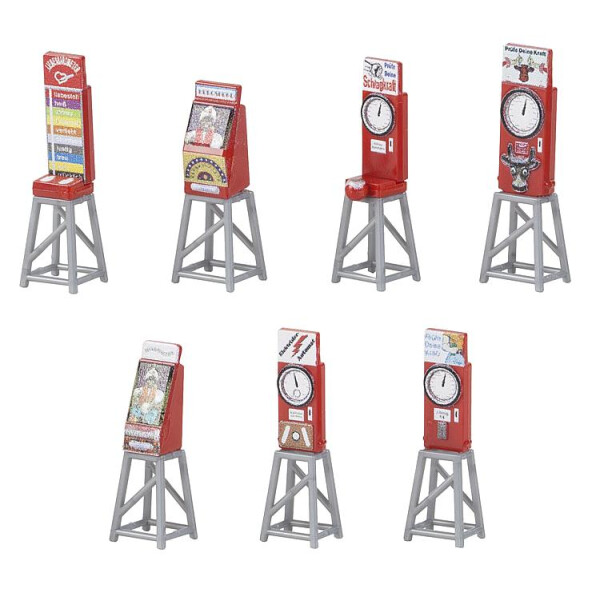 Faller 180946 7 Funfair slot machines, H0