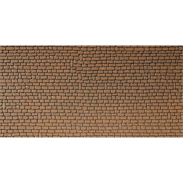 Faller 170611 Mauerplatte, Sandstein, rot, 250 x 125 mm, H0