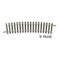 Tillig 83107 Gebogenes Gleis R22 - 353 mm/15°, TT