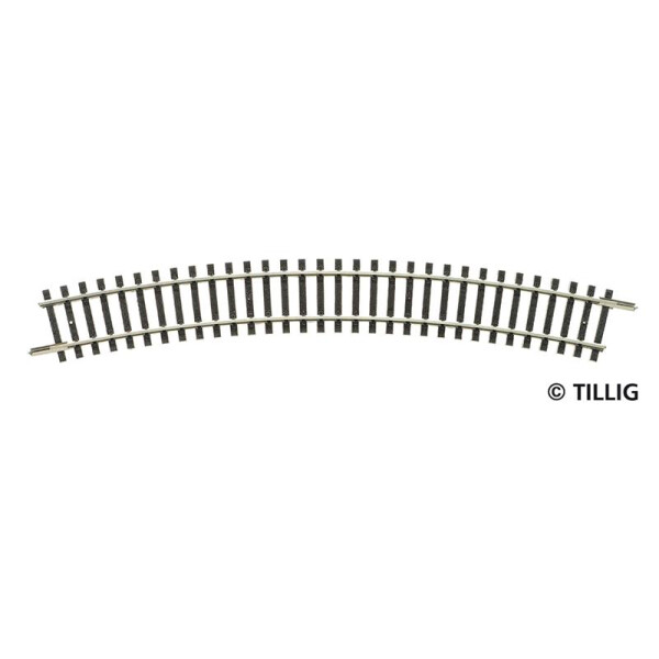 Tillig 83109 Gebogenes Gleis R11 - 310 mm/30°, TT