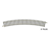 Tillig 83109 Gebogenes Gleis R11 - 310 mm/30°, TT