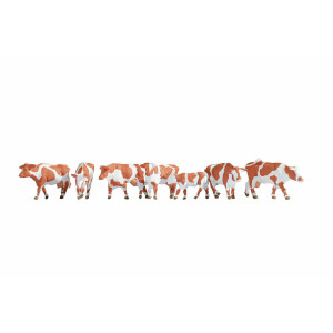 Noch 15726 Cows, brown-white, H0