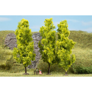 Auhagen 70939 3 Laubbäume, hellgrün, 15 cm, N - H0