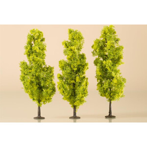 Auhagen 70939 3 Laubbäume, hellgrün, 15 cm, N - H0