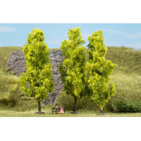 Auhagen 70939 3 Laubbäume, hellgrün, 15 cm, N - H0