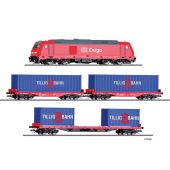 Tillig 01445 Einsteiger-Set: Güterzug mit...