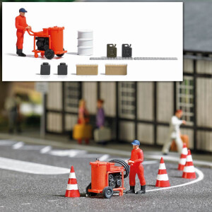 Busch 7806 Action Set: Straßenmarkierungsmaschine, H0