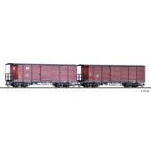 Tillig 15941 Freight car set of the DR with two different...