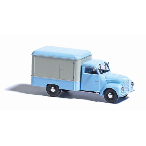 Busch 52001 Framo V901/2 Kofferwagen, Blau/Weiß, H0