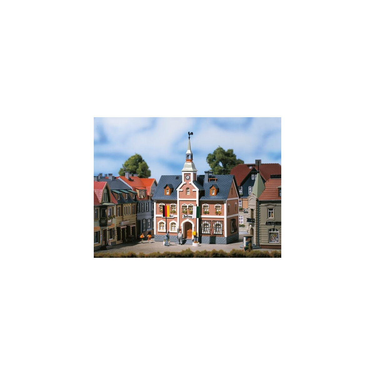 Auhagen Hôtel de Ville Historique H0/TT pas cher - Modélisme Auhagen Hôtel de Ville Historique H0/TT pas cher - Modélisme