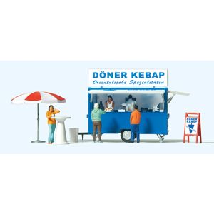 Preiser 10747 Sales stand "Kebabs", H0