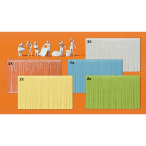 Preiser 16360 Am Fenster, 6 unbemalte Miniaturfiguren, 1...