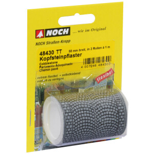 Noch 48410 Asphalt Road, Black, 48mm wide in 2 Rolls 1m...