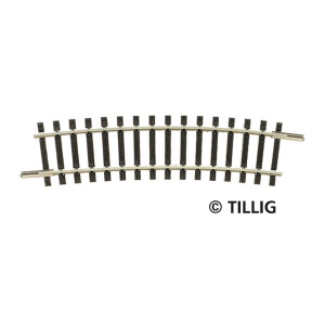 Tillig 83110 Gebogenes Gleis R12 - 310 mm/15°, TT