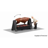 Viessmann 1552 Grill with rotating bullock and glowing...
