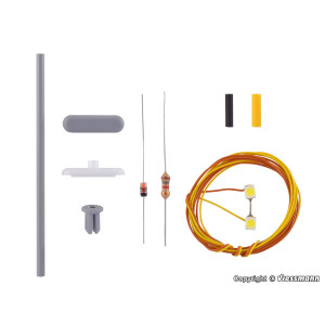 Viessmann 6926 Bausatz Bahnsteigleuchte, LED weiß,...