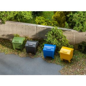 Faller 180343 Refuse container set, H0