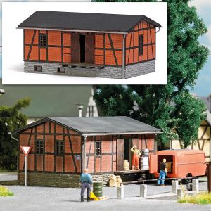 Busch 1555 Freight Shed, H0