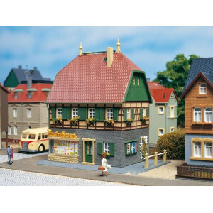 Auhagen 12347 Wohnhaus mit Laden, H0/TT