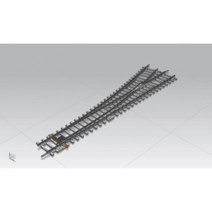 Piko 55170 Weiche, links WL mit Betonschwellen, H0