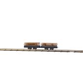 Busch 12218 Two Wagons with Planks, H0f