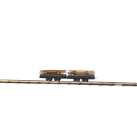 Busch 12218 Two Wagons with Planks, H0f