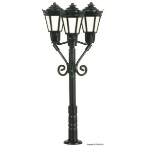 Viessmann 6477 Parklaterne, dreiflammig, LED...