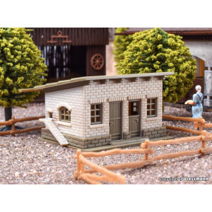Vollmer 47709 Stall mit Zaun, N