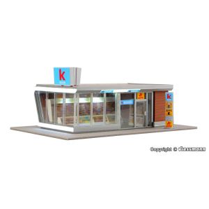 Kibri 39008 Kiosk inkl. LED-Beleuchtung, Funktionsbausatz, H0