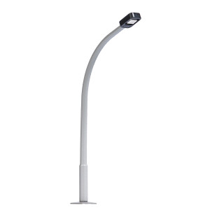 Busch 4115 Street Lamp with Bent Concrete Mast, H0