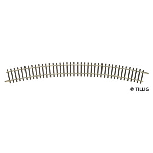 Tillig 83111 Gebogenes Gleis R31 - 396 mm/30°, TT