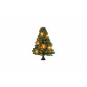 Noch 22111 Iluminated Christmas Tree, green, with 10...