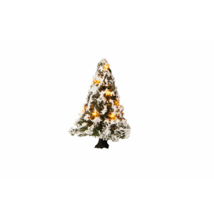 Noch 22110 Beleuchteter Weihnachtsbaum, verschneit, mit...
