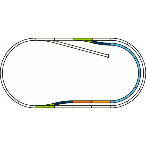 Piko 55321 PIKO A-Gleis mit Bettung Set: C, H0