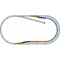 Piko 55321 PIKO A-Gleis mit Bettung Set: C, H0