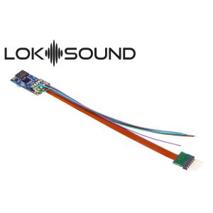 ESU 58816 LokSound 5 micro DCC/MM/SX/M4 "blank decoder", 6-pin NEM651, with Speaker 11x15mm, gauge: N, TT, H0