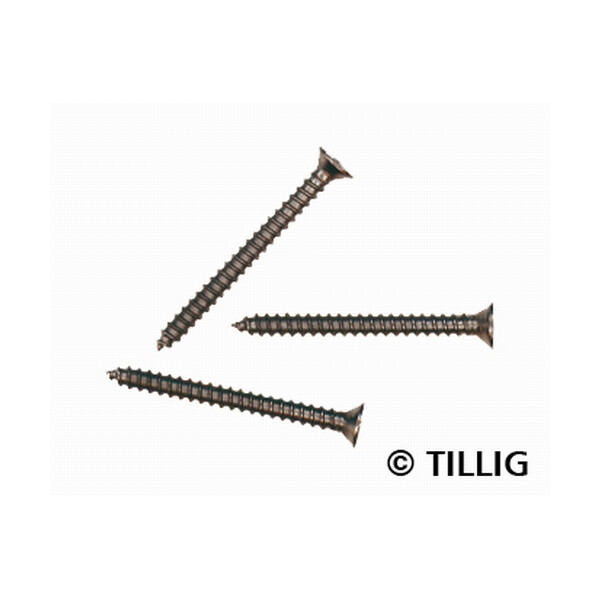 Tillig 08976 Mini-Holzschrauben 1,4 x 15 mm, 100 Stück, TT