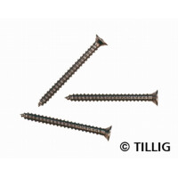 Tillig 08976 Mini-Holzschrauben 1,4 x 15 mm, 100 Stück, TT