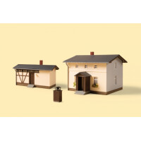 Auhagen 11457 Railwayman´s house with side building, H0