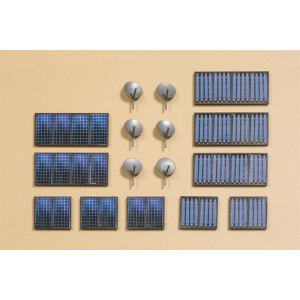 Auhagen 41651 Sat.-Anlagen, Solarkollektoren, H0