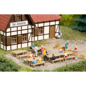 Auhagen 44650 Benches, tables, N