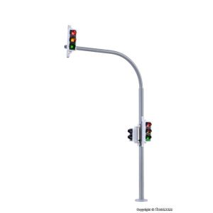 Viessmann 5094 Bogenampel mit Fußgängerampel und LEDs, 2 Stück, H0