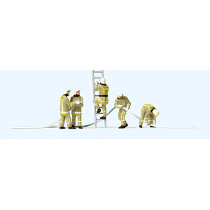 Preiser 10771 Feuerwehrmänner, Uniformfarbe beige,...