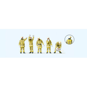 Preiser 10772 Feuerwehrmänner, Uniformfarbe beige,...