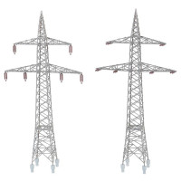 Faller 130898 2 Electricity pylons (110 kV), H0