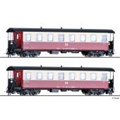 Tillig 13981 Passenger coach set of the DR with two...