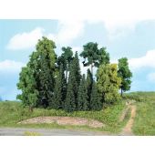 Heki 1957 Mixed forest, 20 trees and firs, 7-18 cm, H0